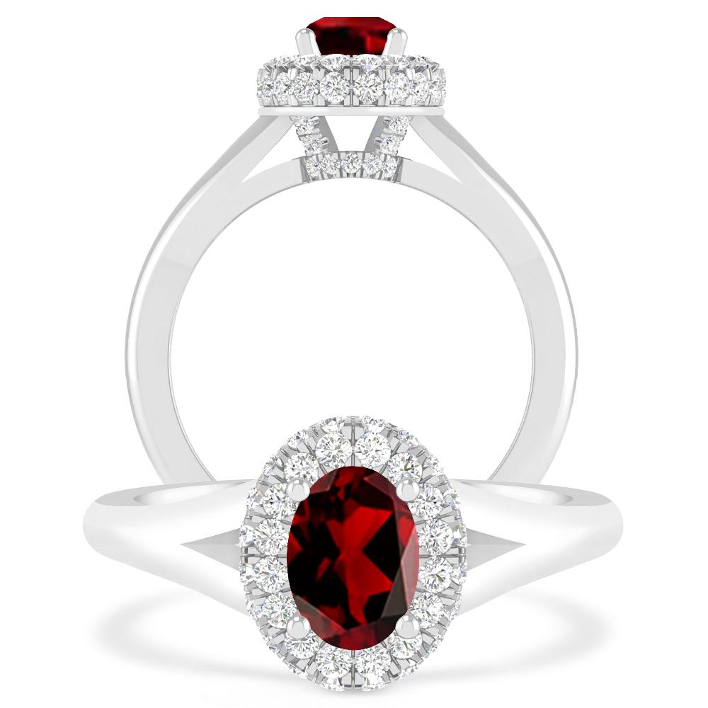 White Gold - Garnet