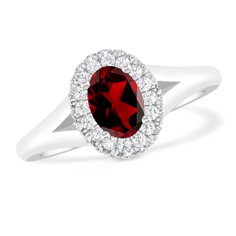 White Gold - Garnet