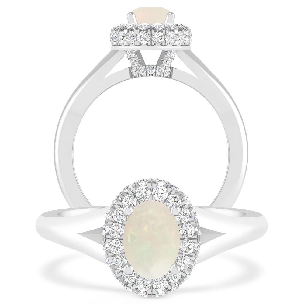 White Gold - Opal