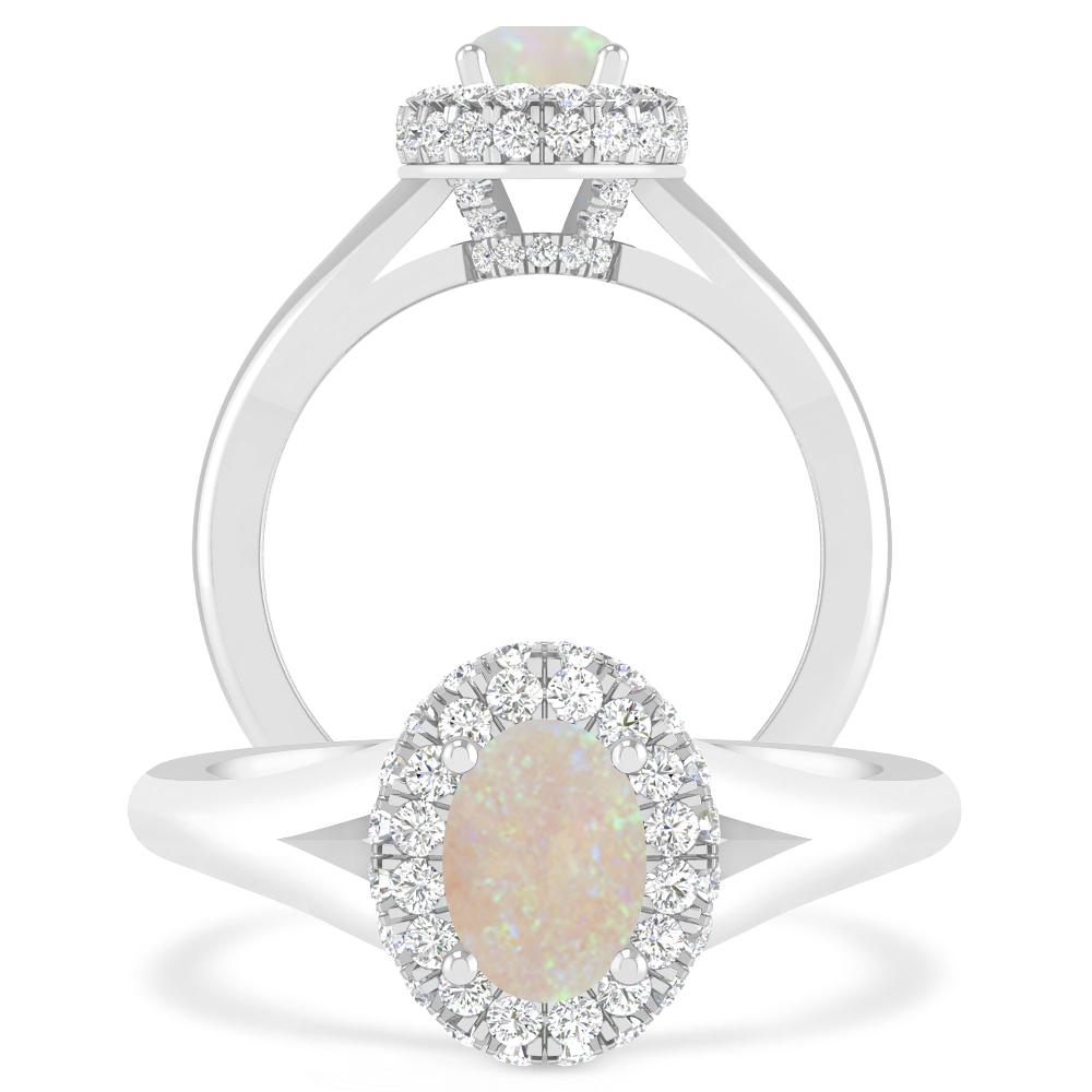 White Gold - Opal