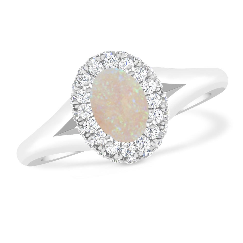 White Gold - Opal