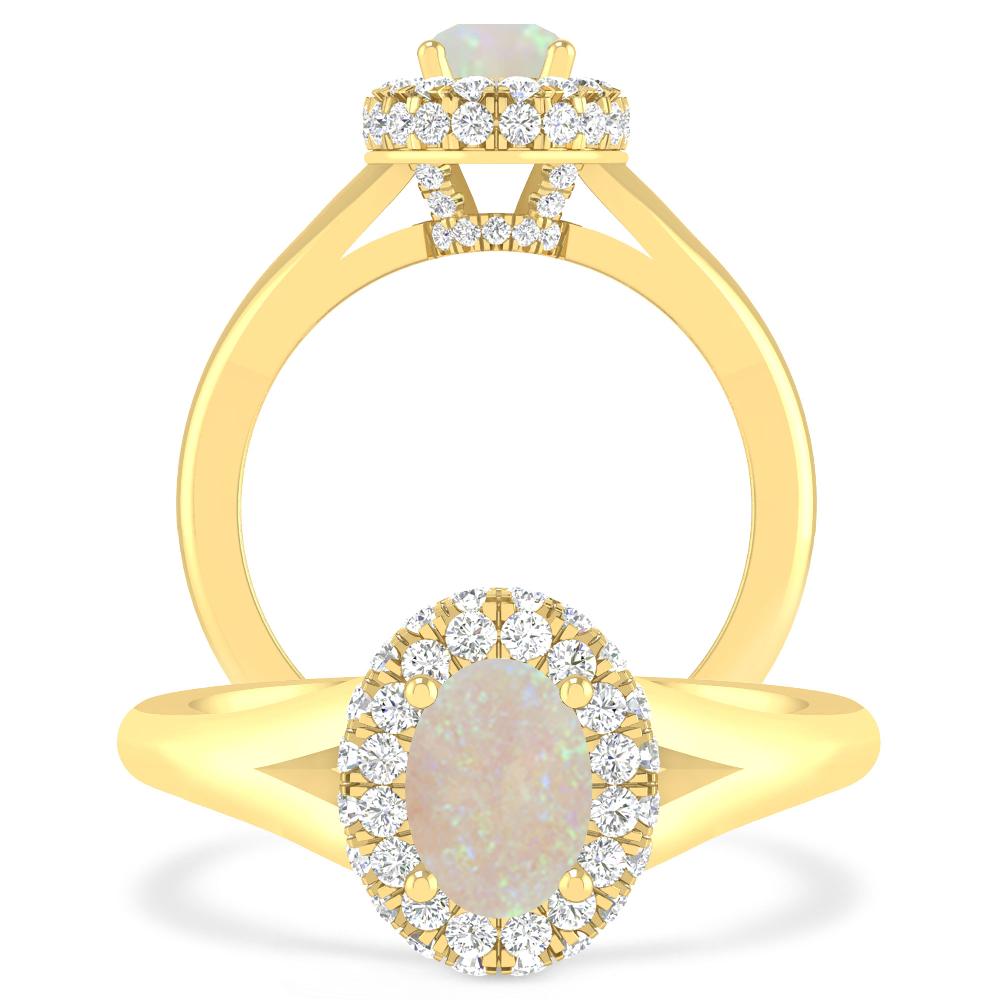 Yellow Gold - Opal