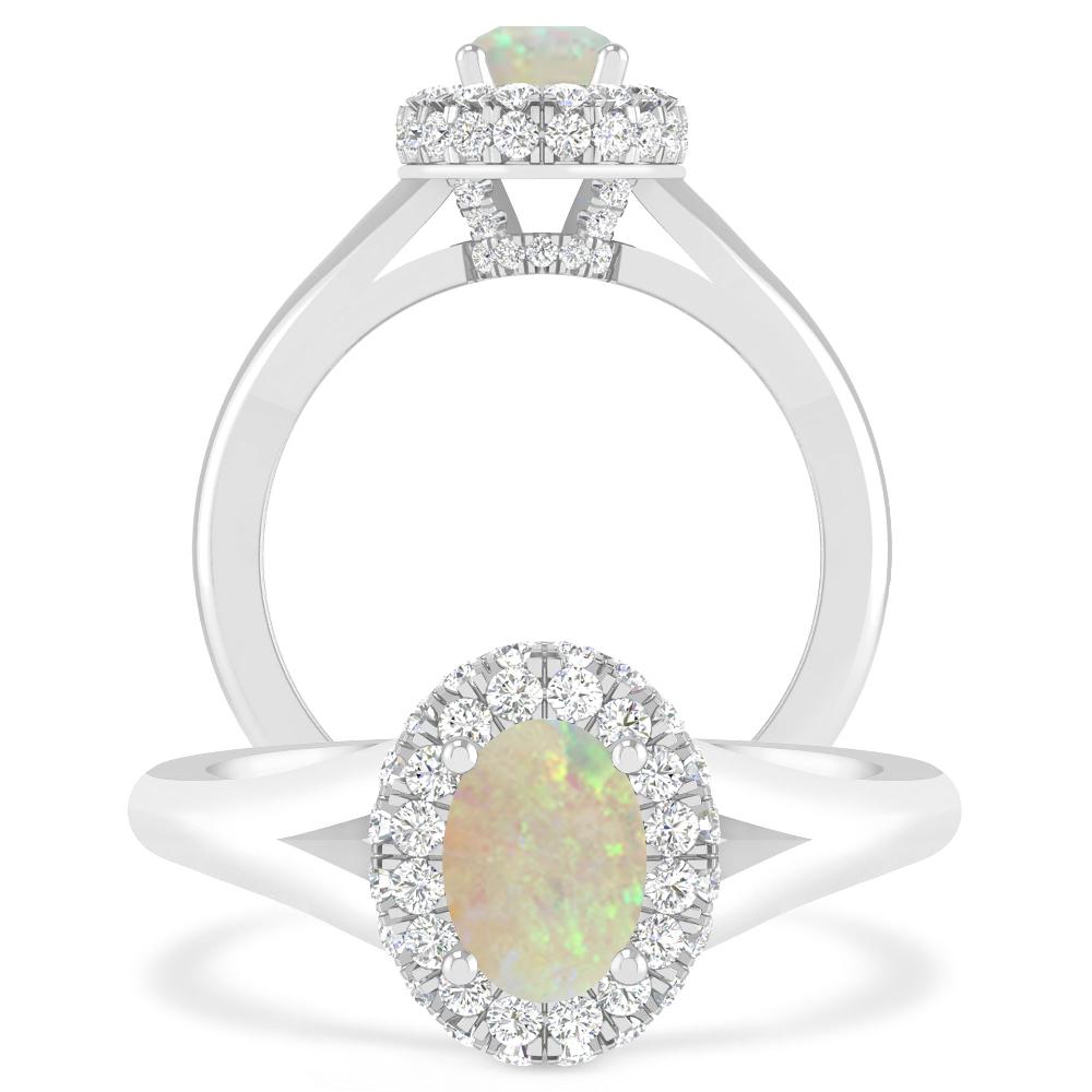 White Gold - Opal