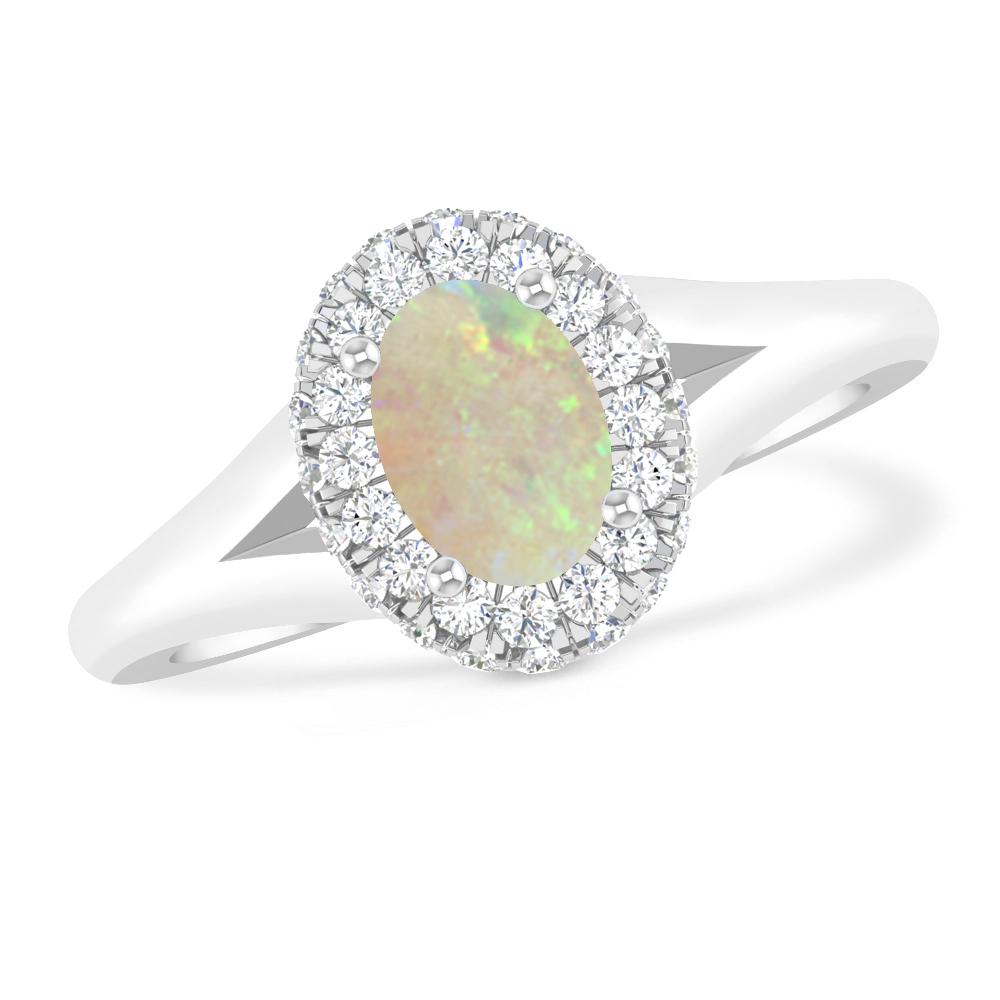 White Gold - Opal