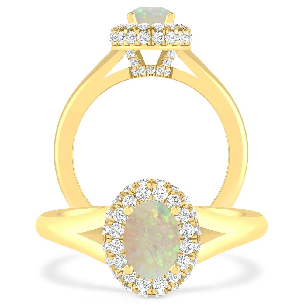 Yellow Gold - Opal