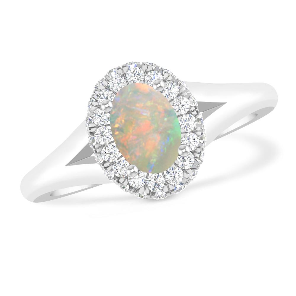 White Gold - Opal