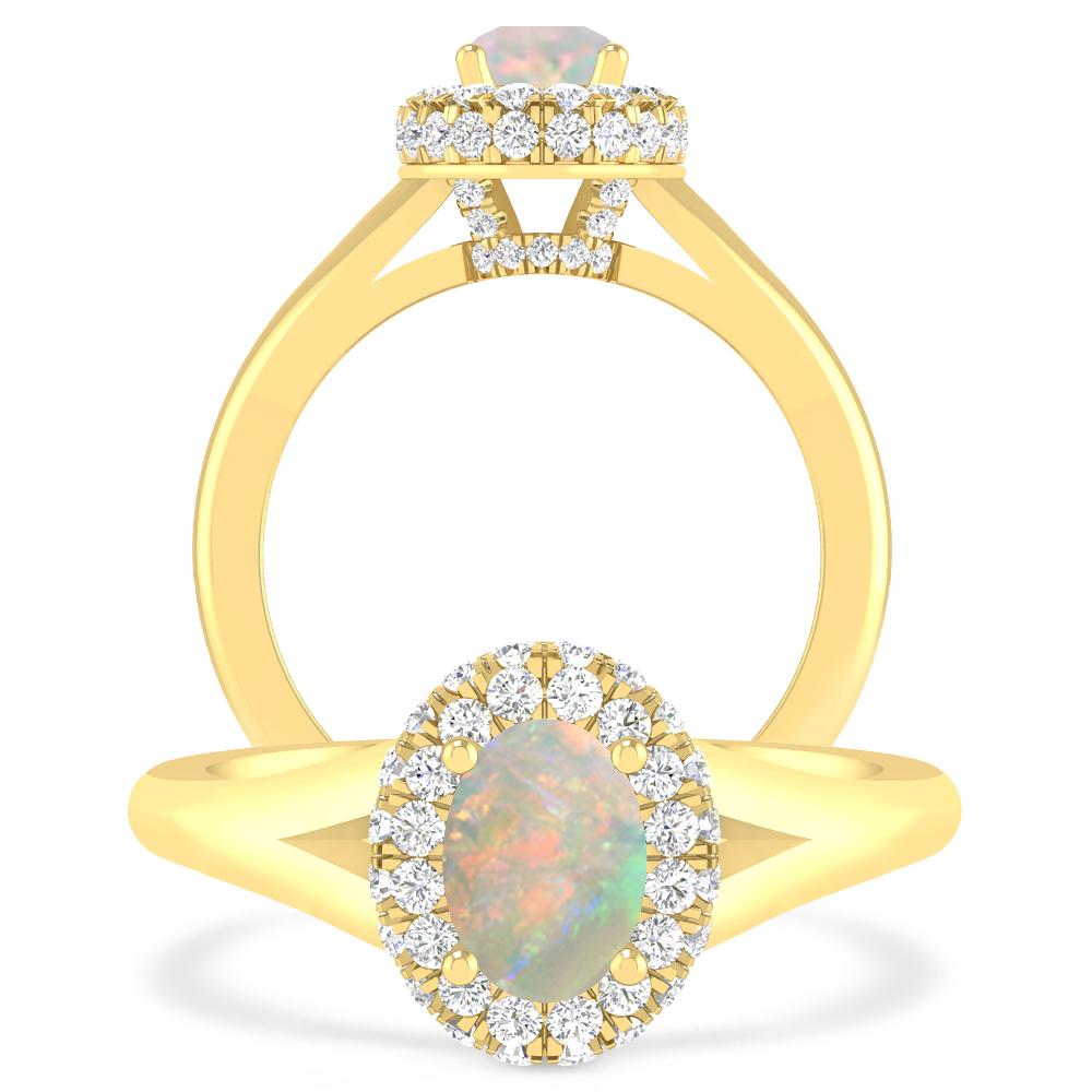 Yellow Gold - Opal