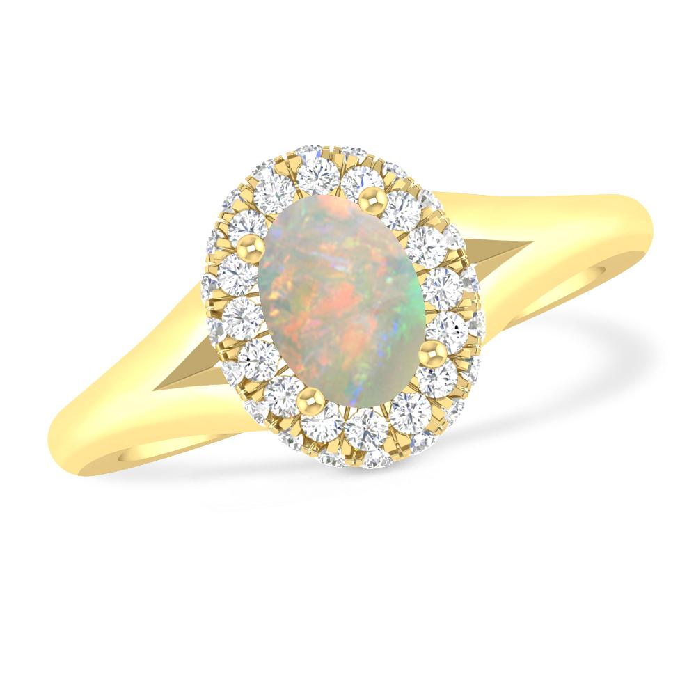 Yellow Gold - Opal