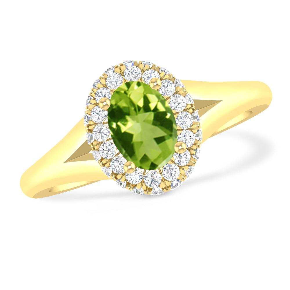 Yellow Gold - Peridot