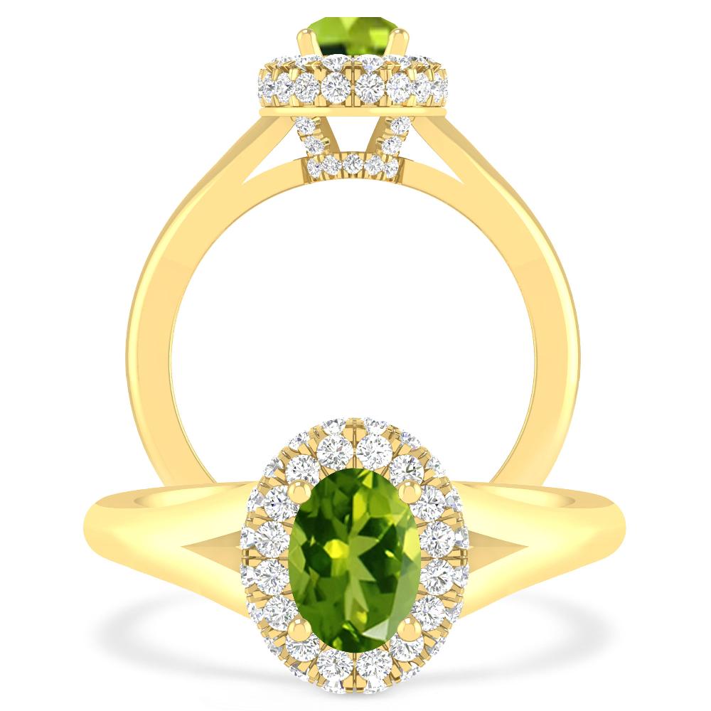 Yellow Gold - Peridot