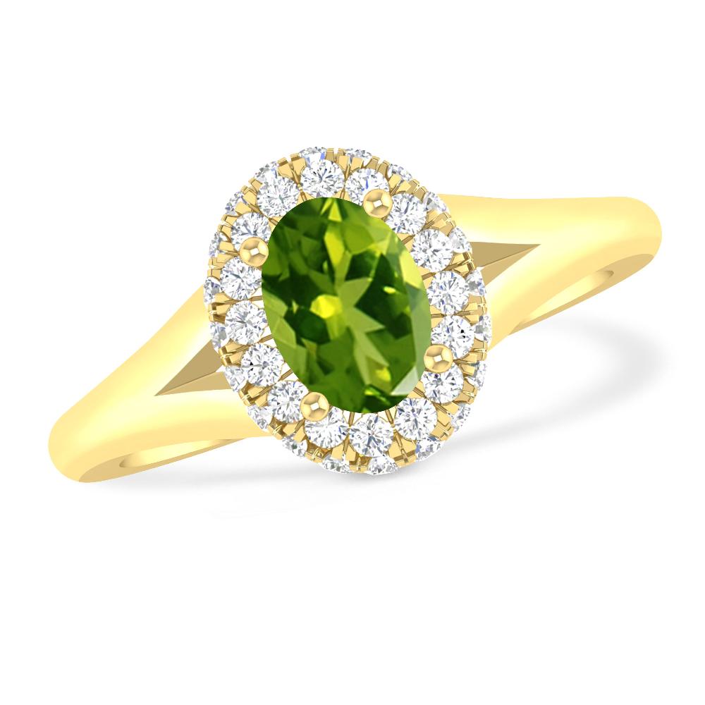 Yellow Gold - Peridot