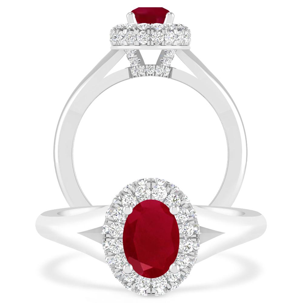 White Gold - Ruby