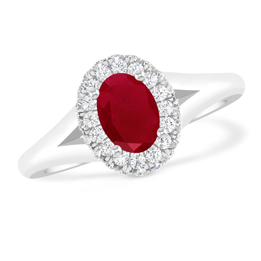 White Gold - Ruby