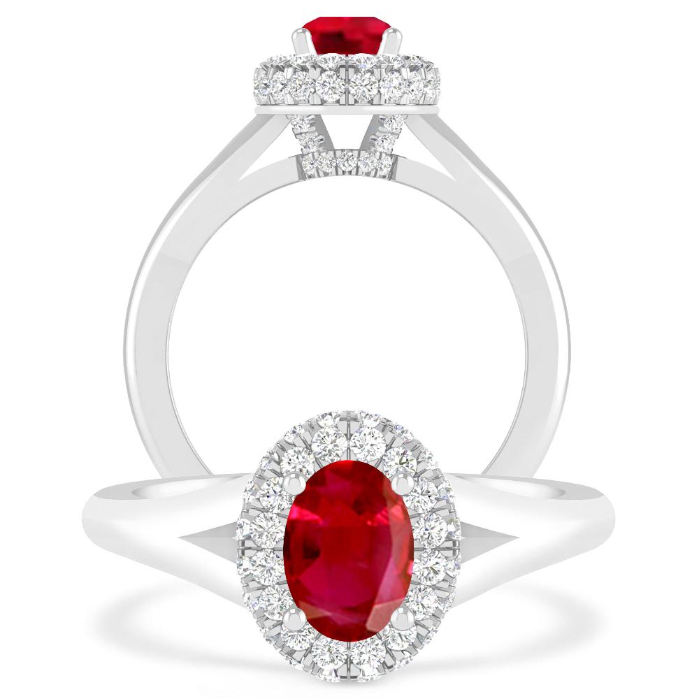 White Gold - Ruby