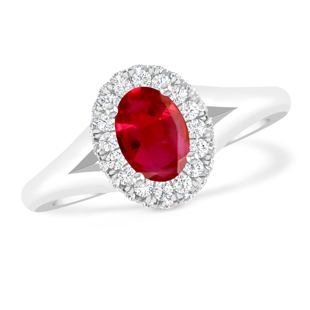 White Gold - Ruby