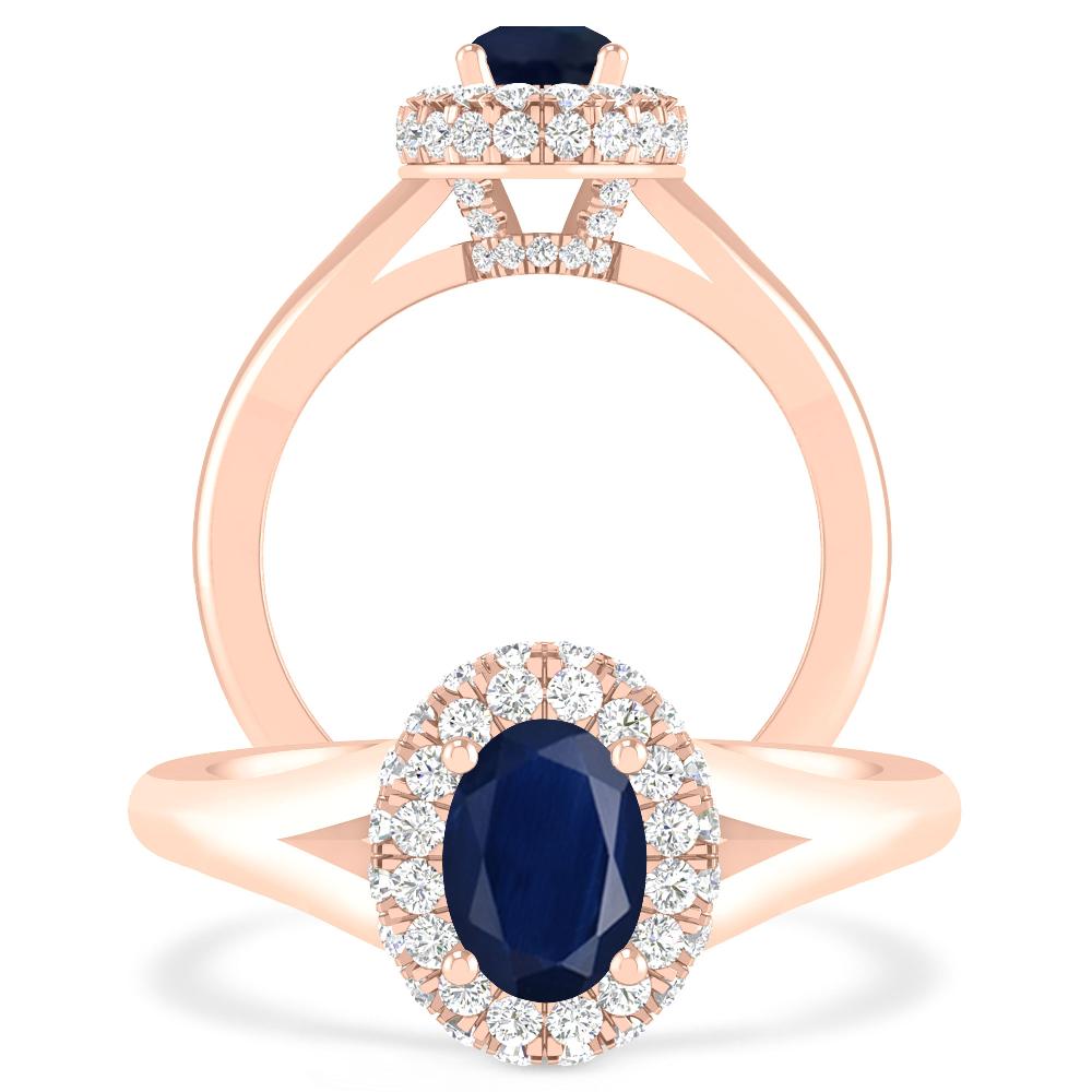 Rose Gold - Sapphire