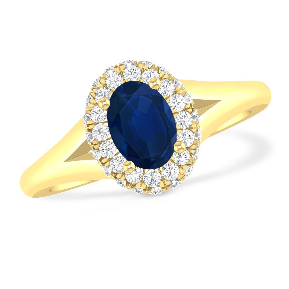 Yellow Gold - Sapphire