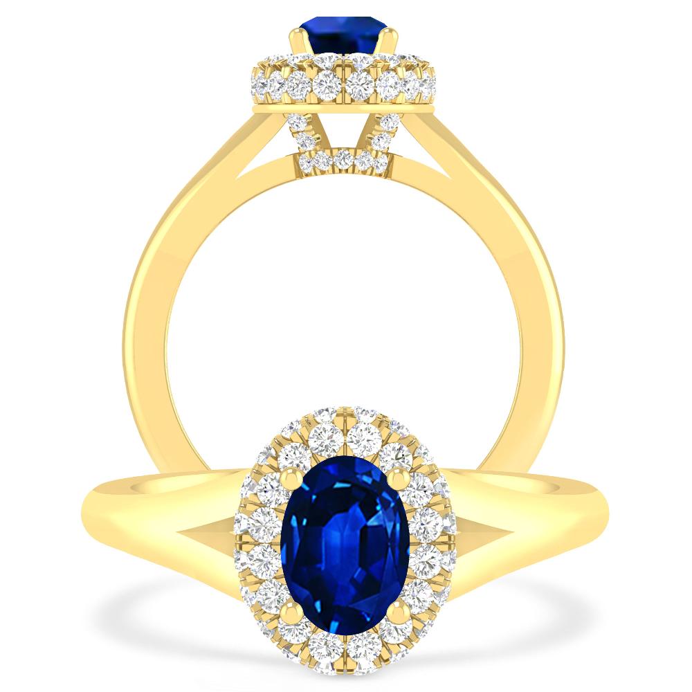 Yellow Gold - Sapphire