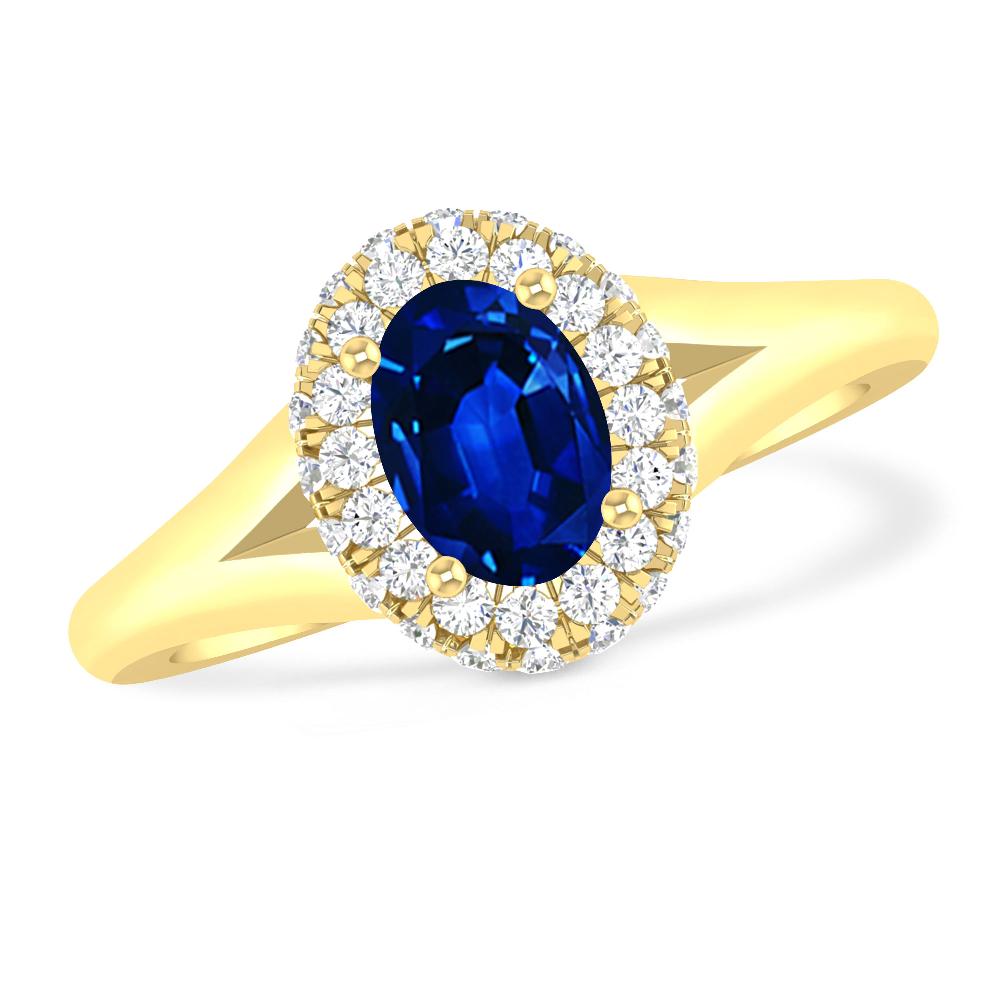 Yellow Gold - Sapphire