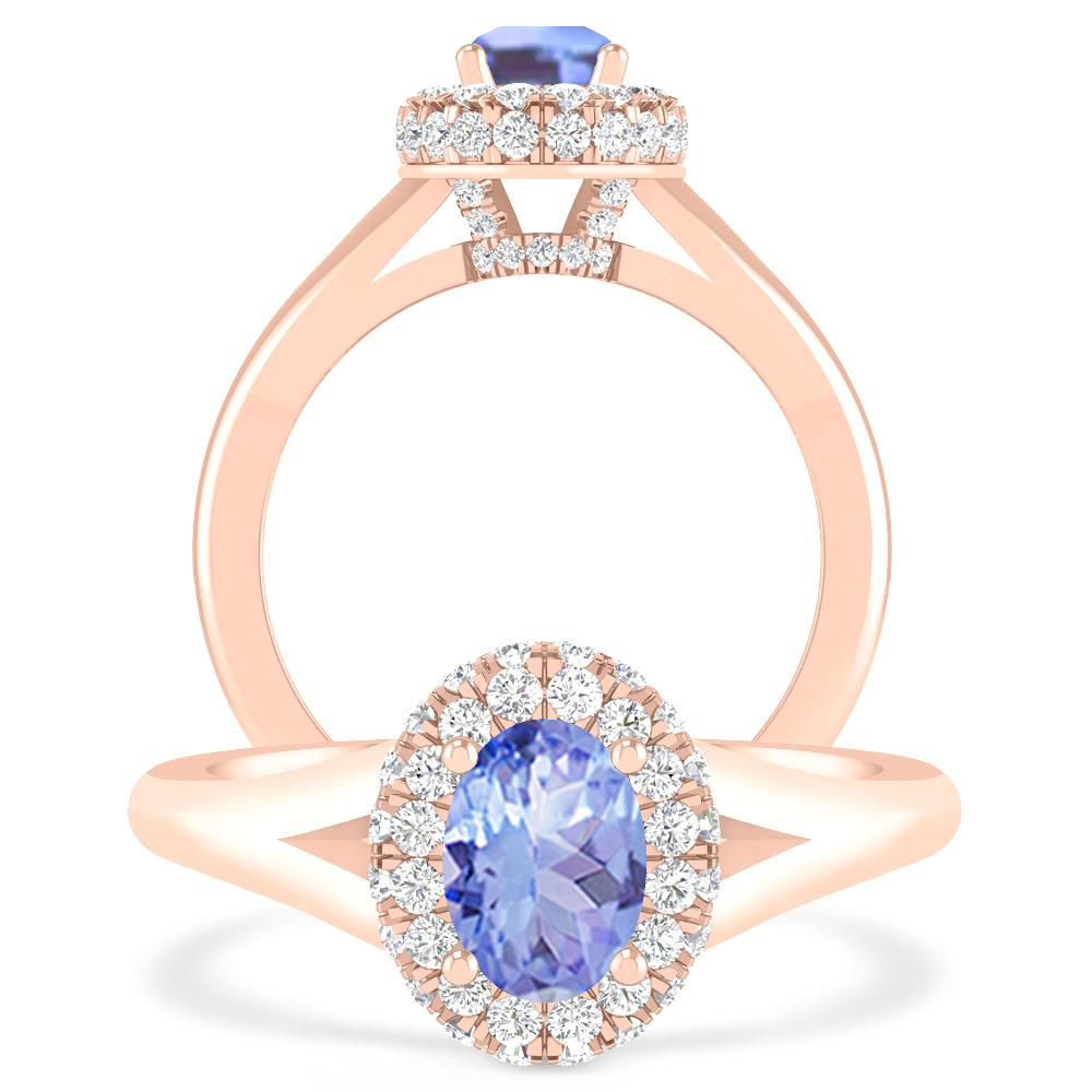 Rose Gold - Tanzanite