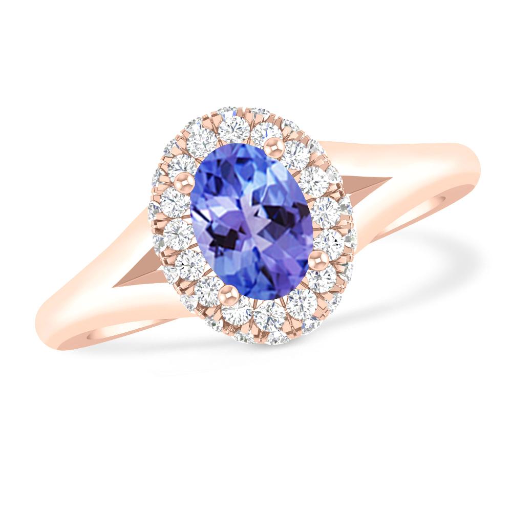 Rose Gold - Tanzanite