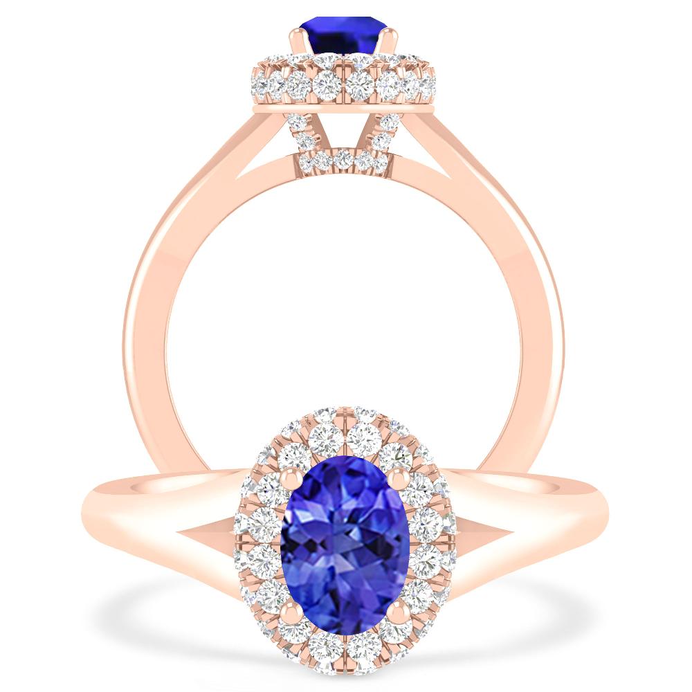 Rose Gold - Tanzanite