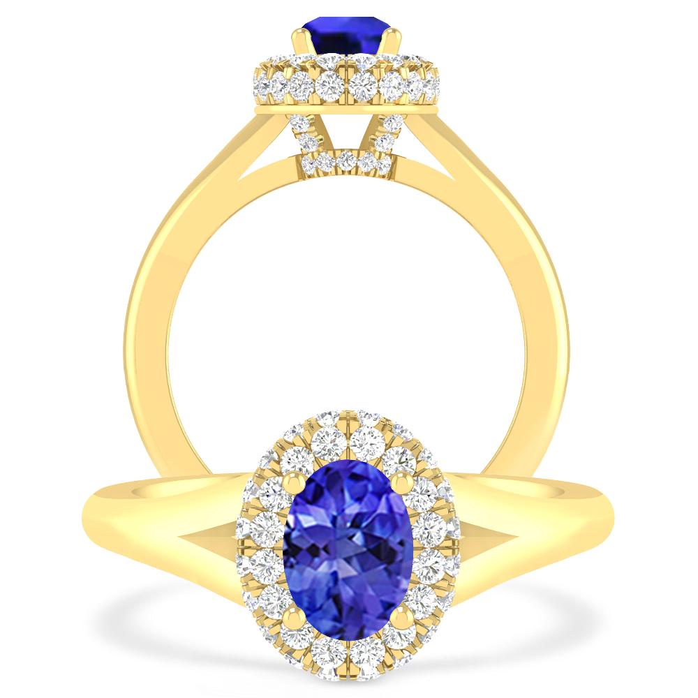 Yellow Gold - Tanzanite