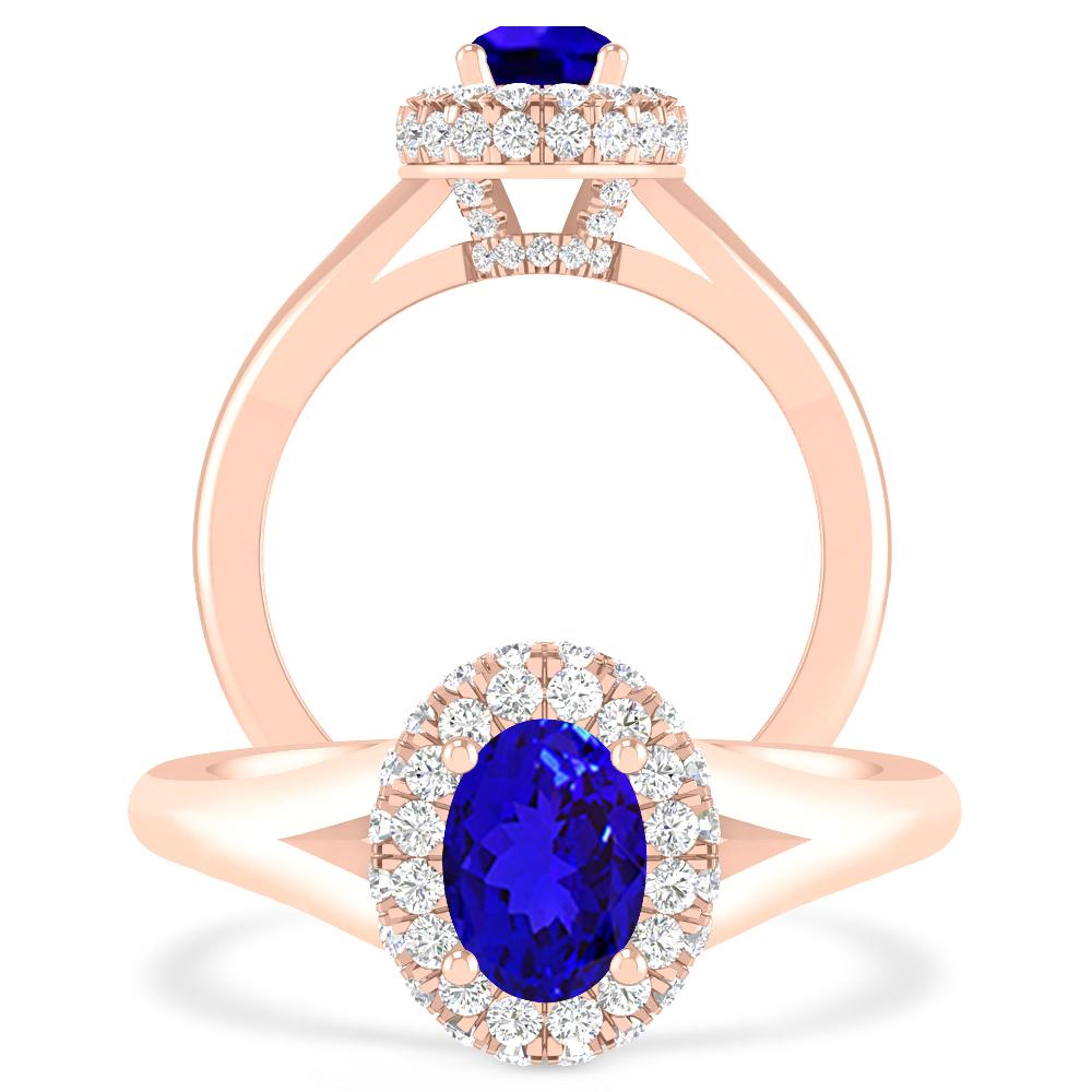 Rose Gold - Tanzanite