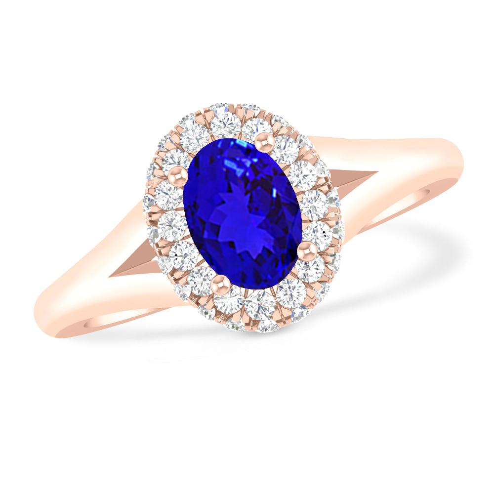 Rose Gold - Tanzanite