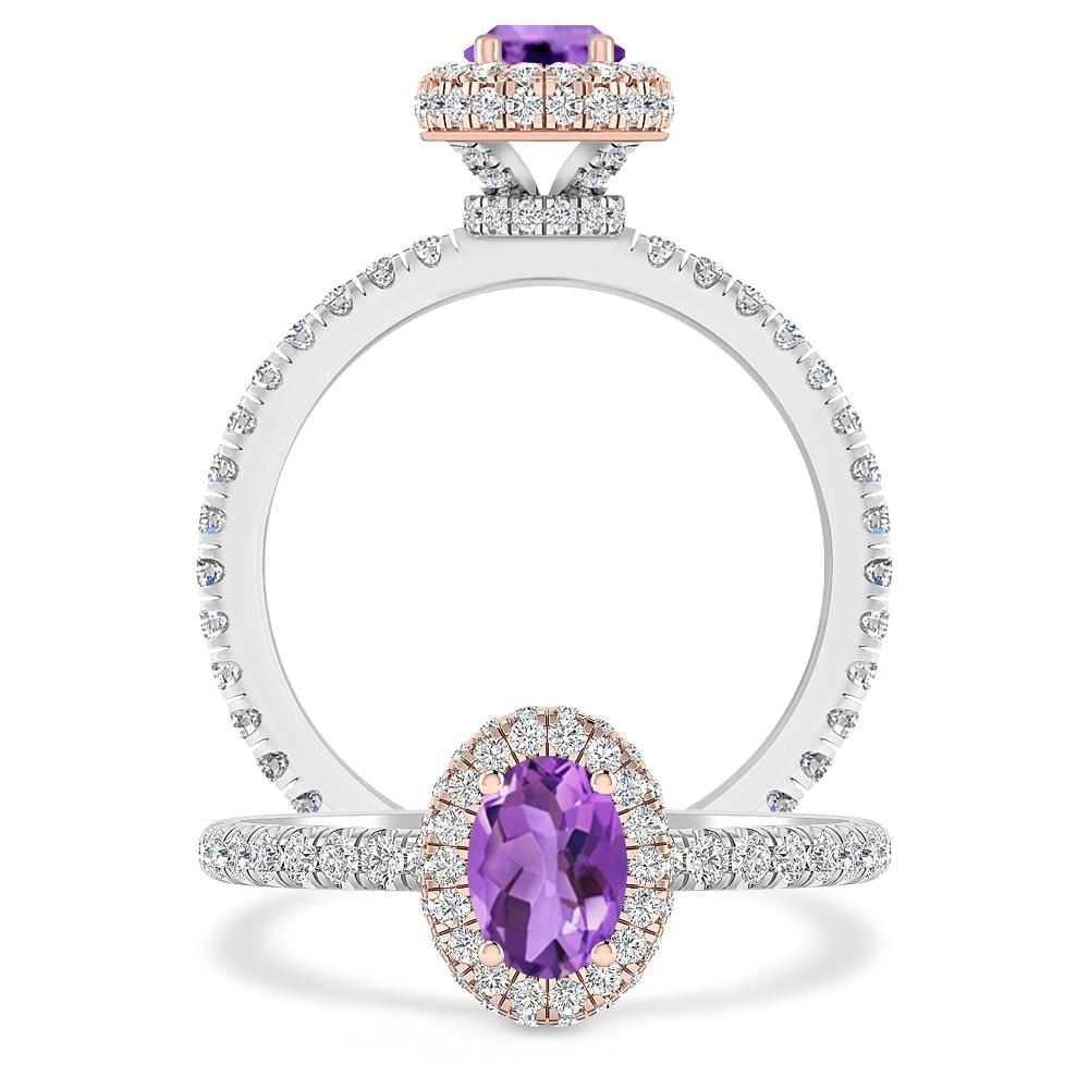 White Gold - Amethyst