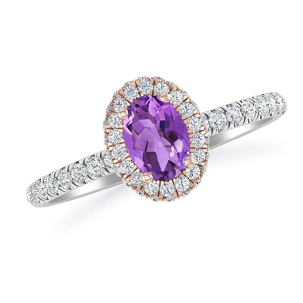 White Gold - Amethyst