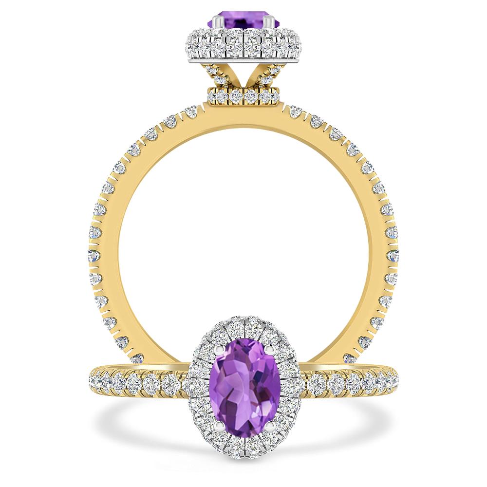 Yellow Gold - Amethyst