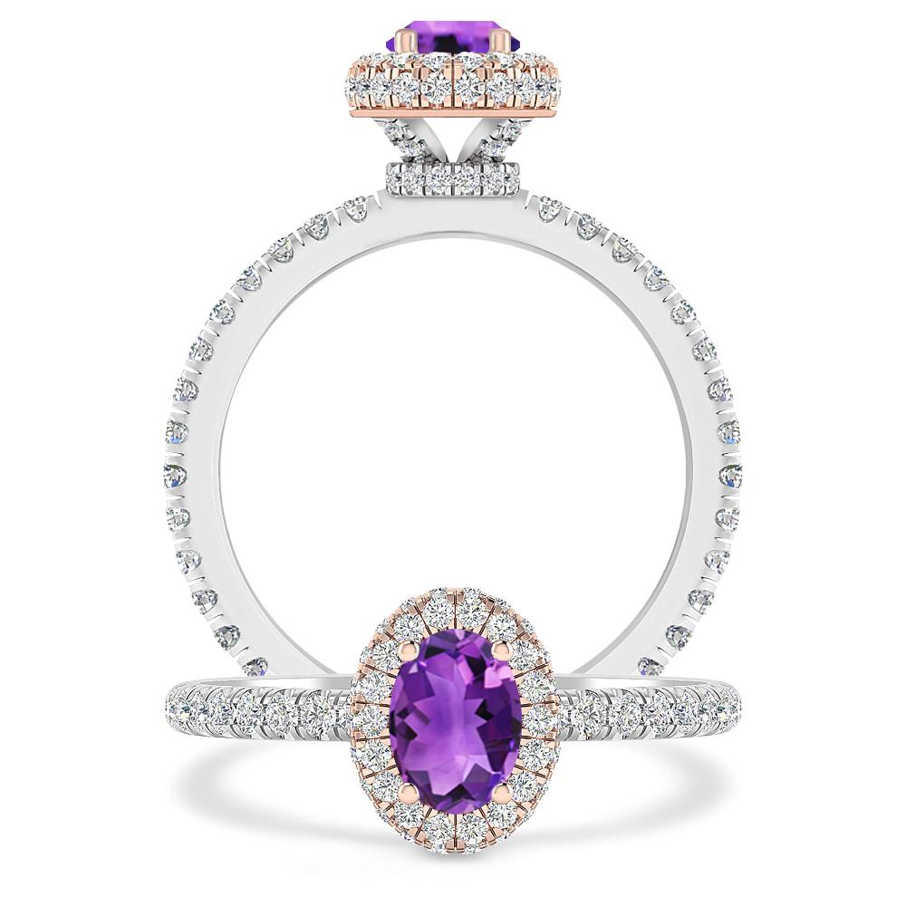 White Gold - Amethyst