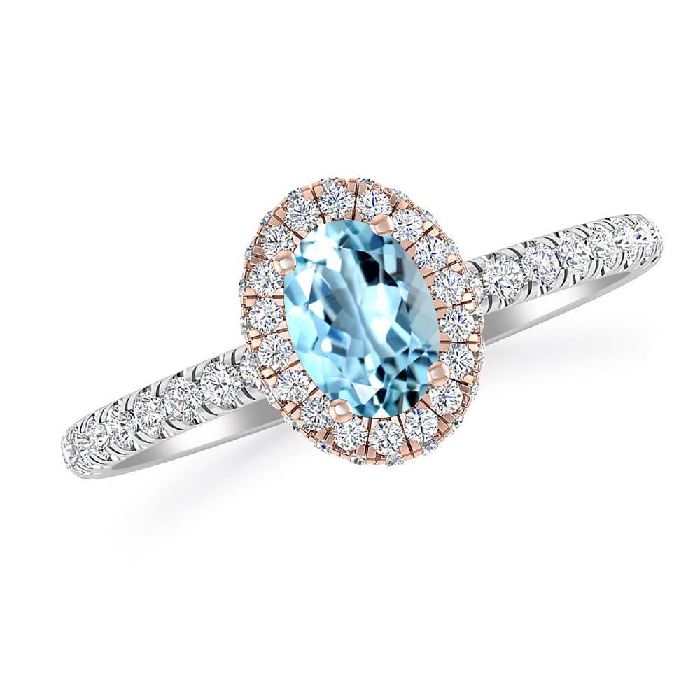 White Gold - Aquamarine