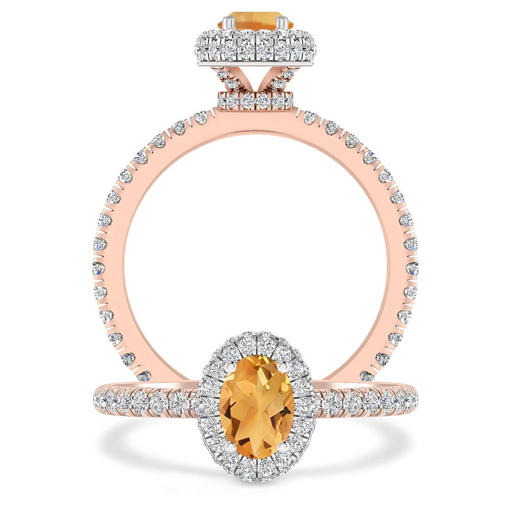 Rose Gold - Citrine