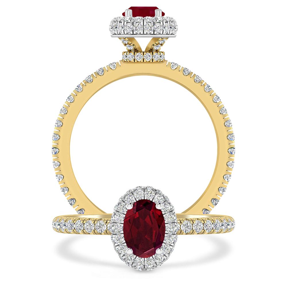 Yellow Gold - Garnet