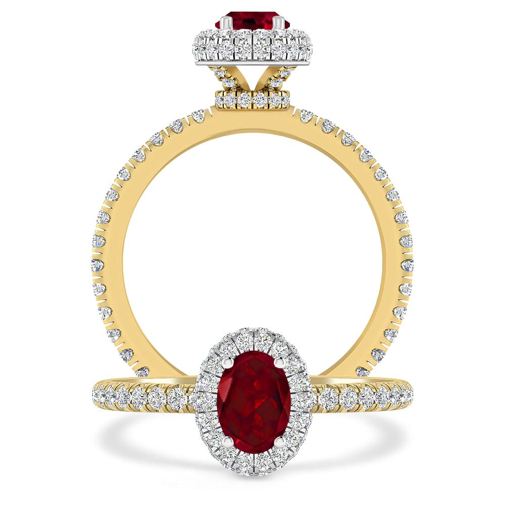 Yellow Gold - Garnet