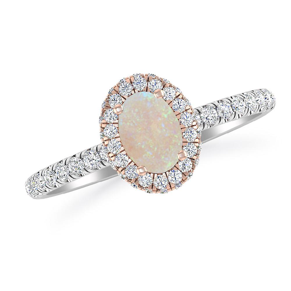 White Gold - Opal