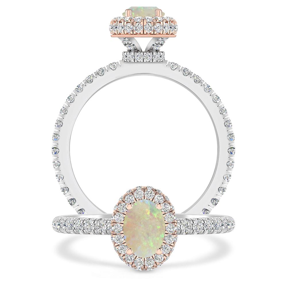 White Gold - Opal