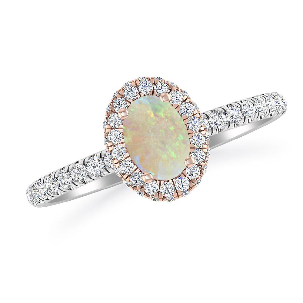 White Gold - Opal