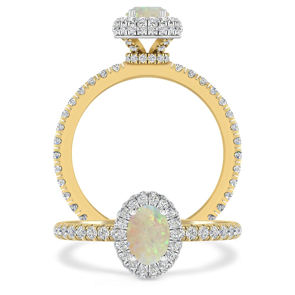 Yellow Gold - Opal