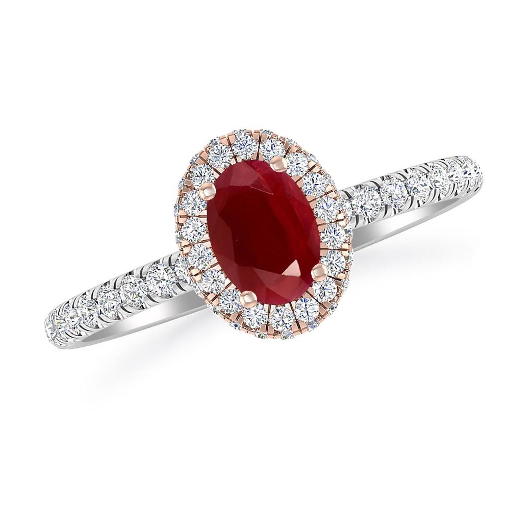 White Gold - Ruby