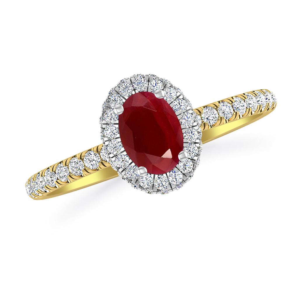 Yellow Gold - Ruby