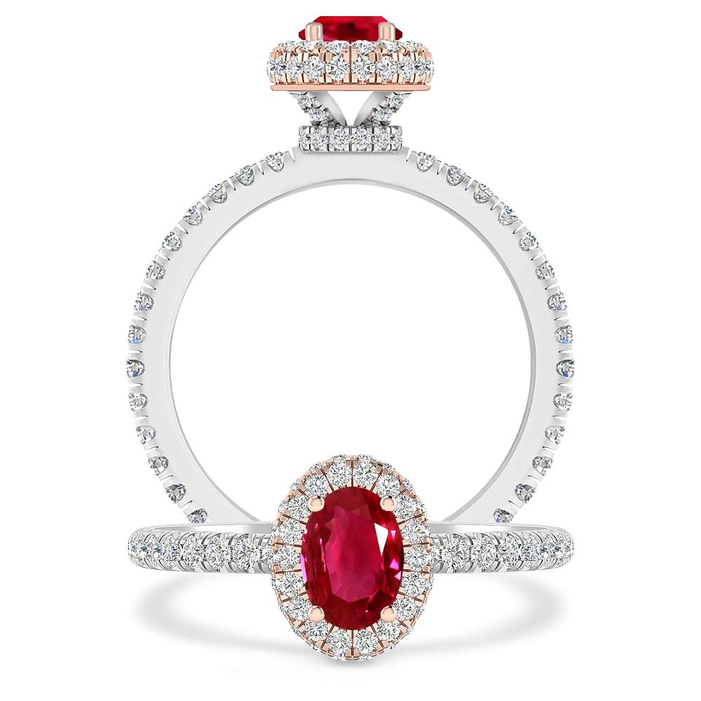 White Gold - Ruby