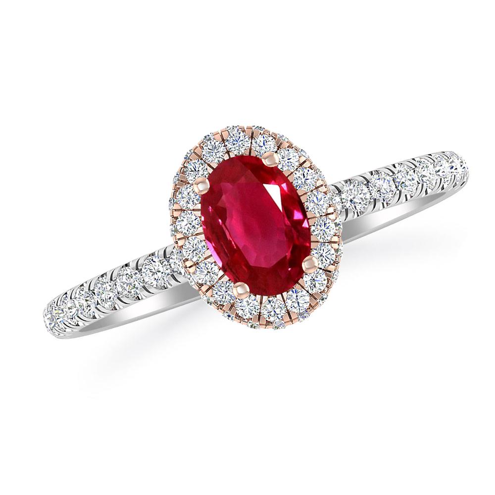 White Gold - Ruby