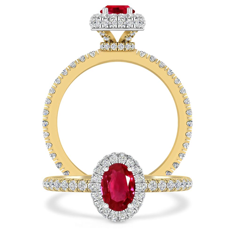 Yellow Gold - Ruby