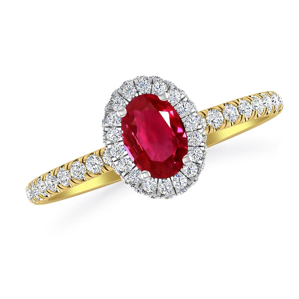 Yellow Gold - Ruby