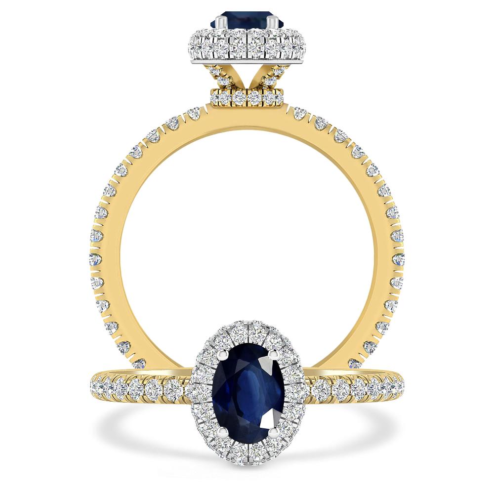 Yellow Gold - Sapphire