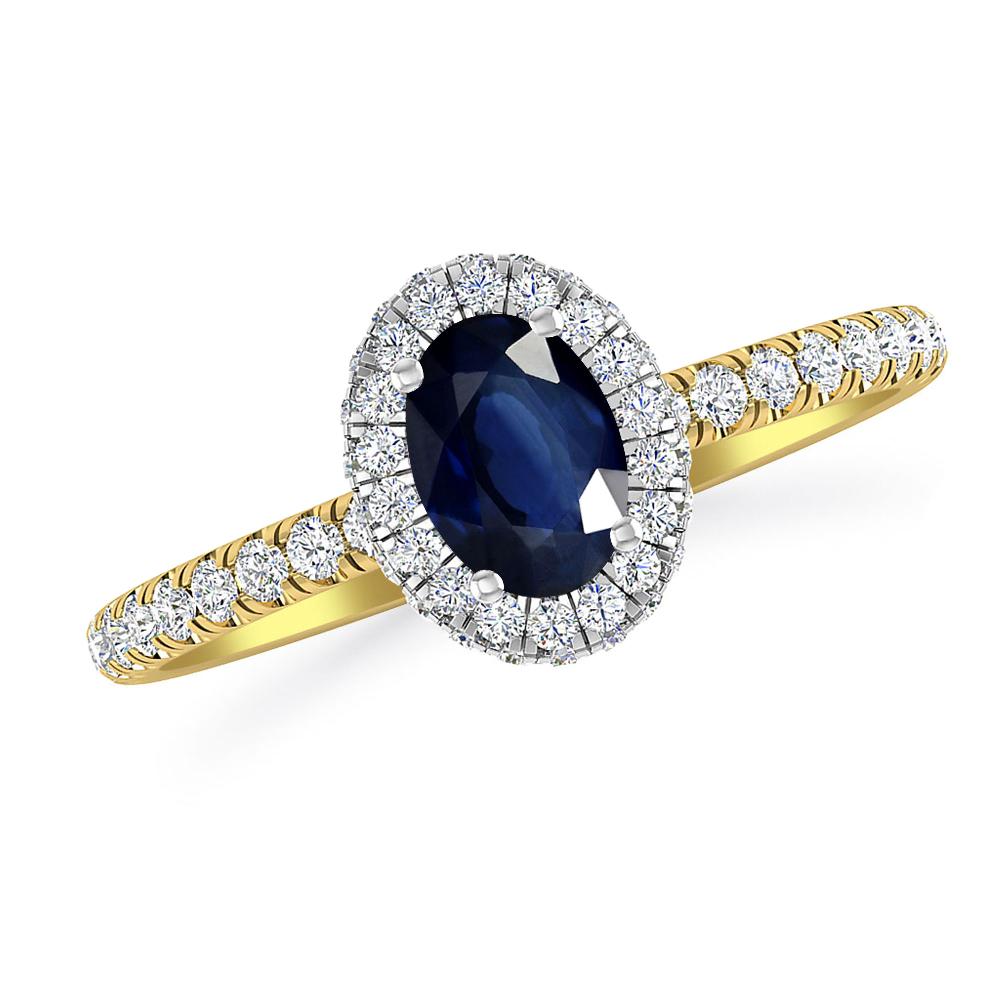 Yellow Gold - Sapphire