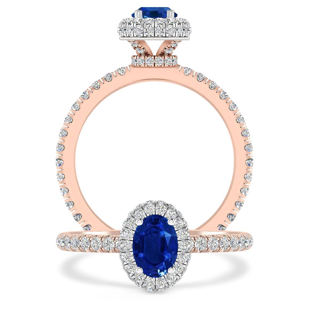 Rose Gold - Sapphire